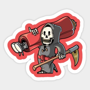 Reaper Holding Rug! Sticker